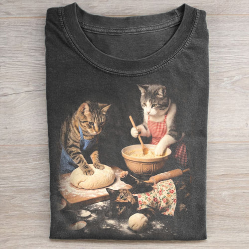 90s Cats Baking T-shirt