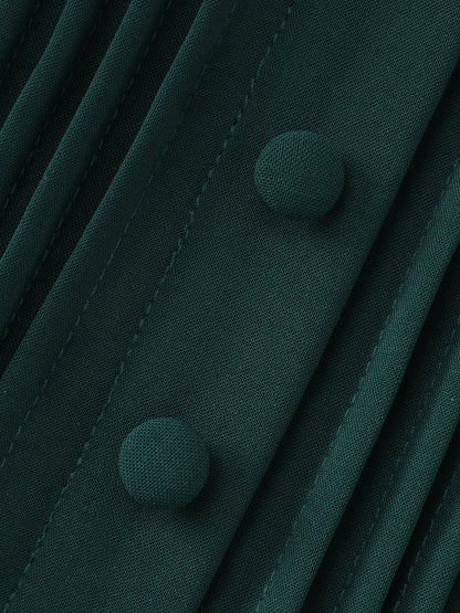 Plicated Detail Sweetheart Neck Pockets Belted Midi Dress
