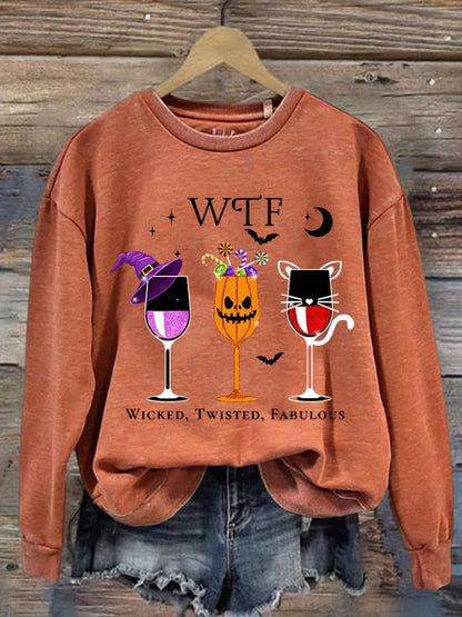🔥HOT SALE🔥Women's WTF Wicked Twisted Fabulous Printed Sweatshirt