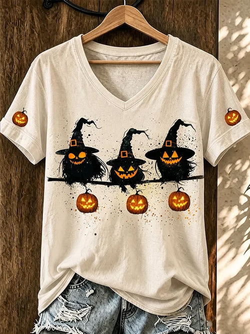 Women's Halloween Print T-Shirt