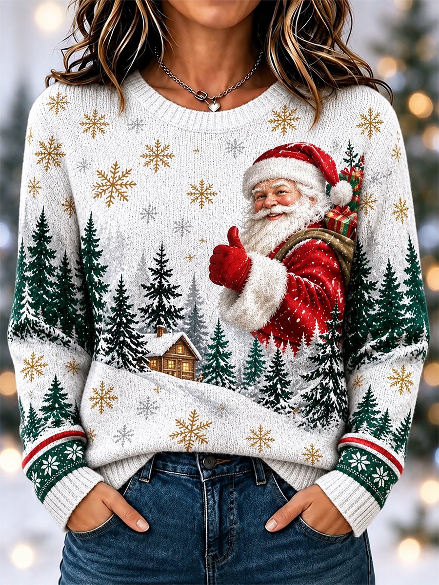 Women's Casual Christmas Long-Sleeve Top