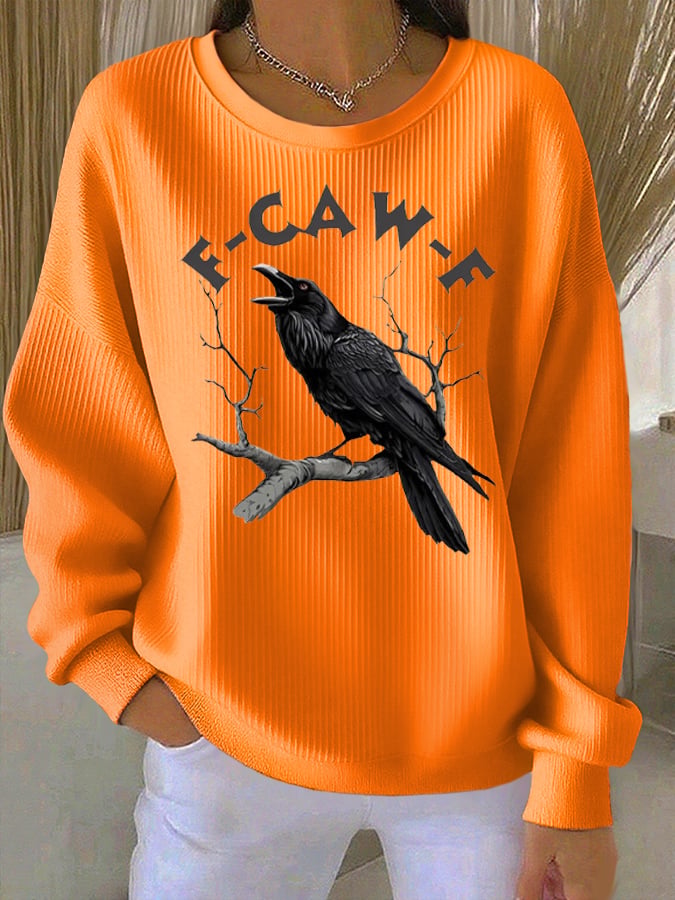 🔥Buy 2 Get 10% Off🔥Women's F-Caw-F Raven Sweatshirt