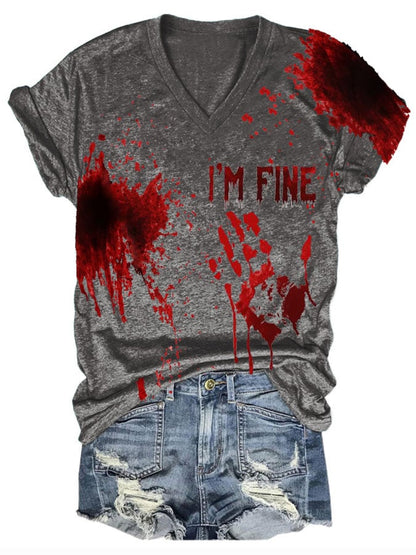 Halloween Ladies Print T-Shirt
