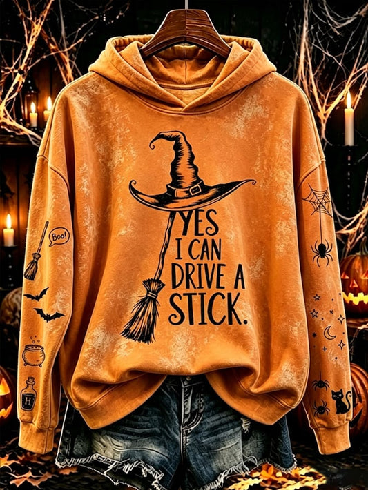 Women's Halloween Print Hoodie