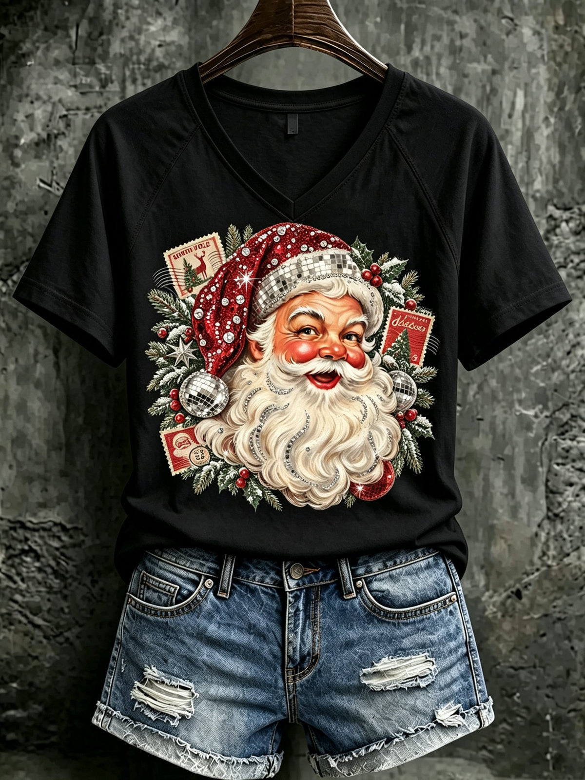 Women's Christmas Print T-Shirt