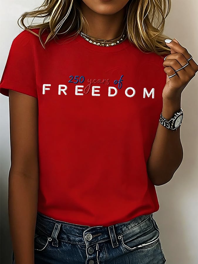 Women's 250th Anniversary Print Crew Neck T-Shirt