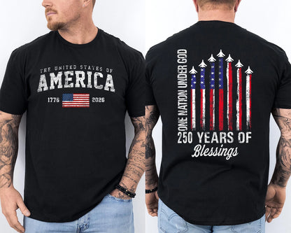 🔥Buy 3 Get 10% Off🔥Men'S Casual American 1776-2026 Anniversary Printed Short Sleeved T-Shirt