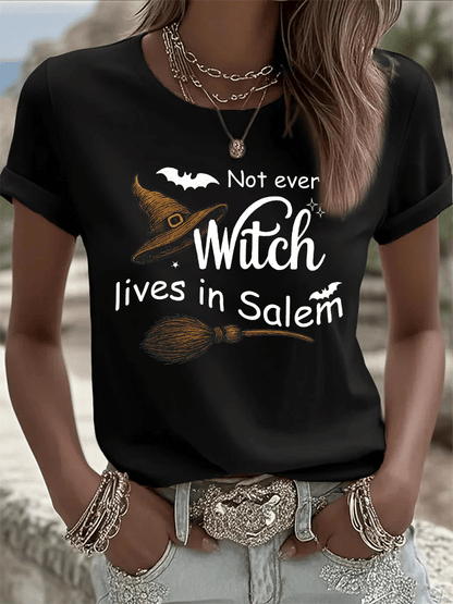 🔥HOT SALE🔥Women's Halloween Printed Round Neck T-Shirt