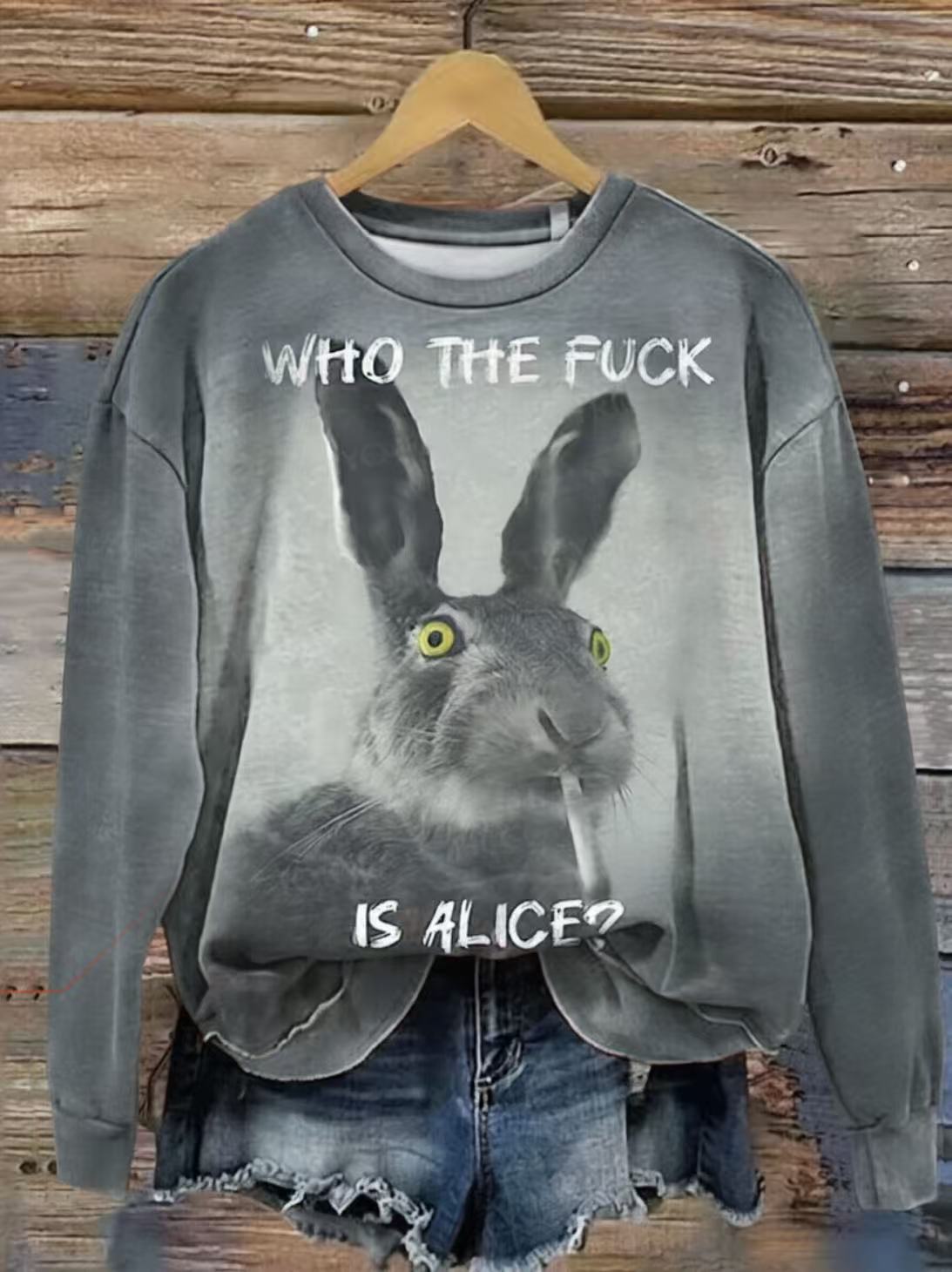 Funny Who The Fuck Art Print Casual Short Sleeve T-shirt