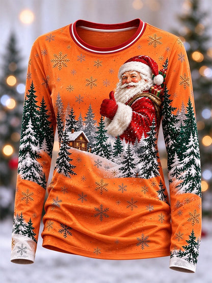 Women's Casual Christmas Long-Sleeve Top