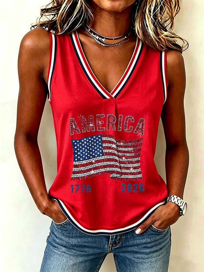 Women's 1776–2026 U.S. 250th Anniversary Commemorative Printed Vest