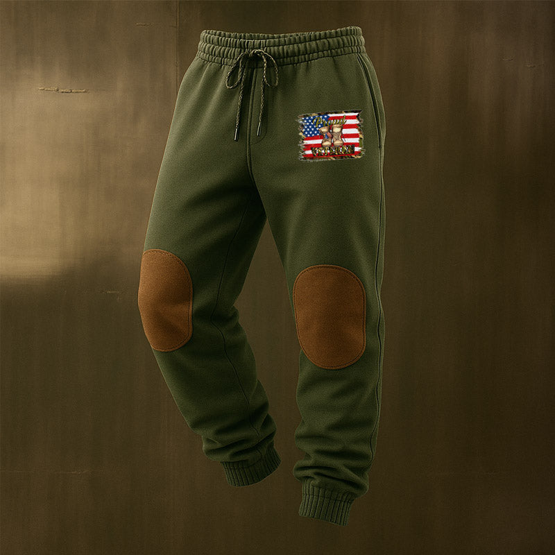 Men's Veteran Print Casual Sweatpants