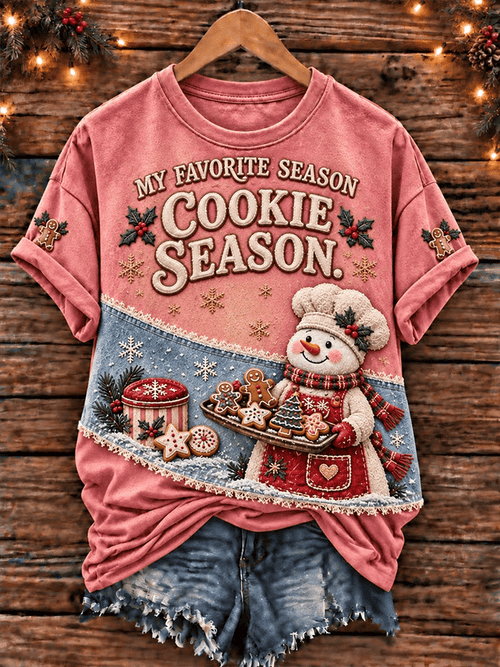 Women's Casual Printed Short-Sleeve T-Shirt