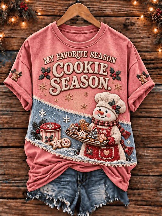 Women's Casual Printed Short-Sleeve T-Shirt
