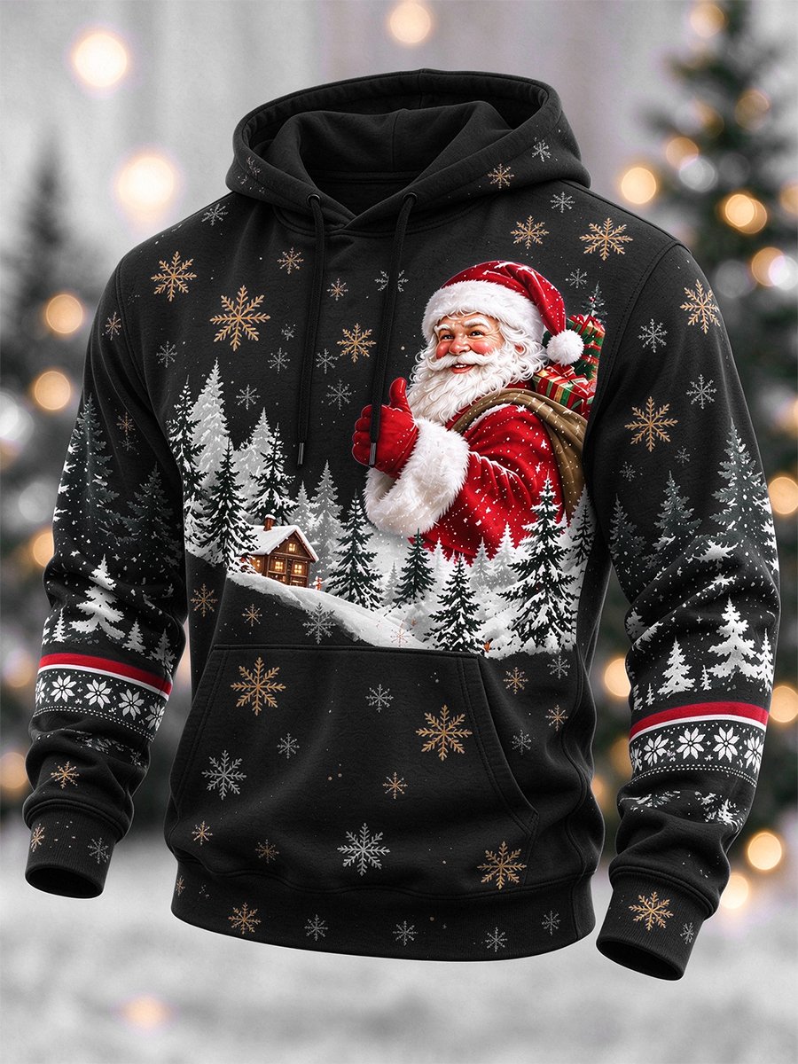 Men's Casual Christmas Hooded