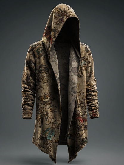 Ethnic Flowers Casual Hoodie Jacket