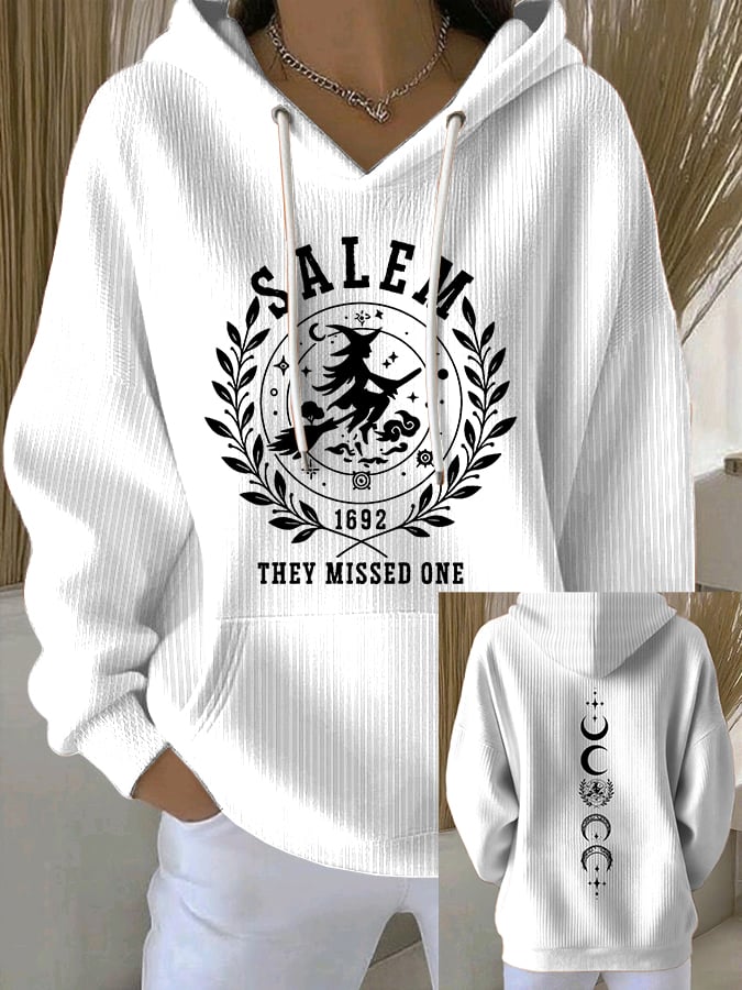 🔥HOT SALE🔥Women's 1692 Salem They Missed One Print Casual Sweatshirt
