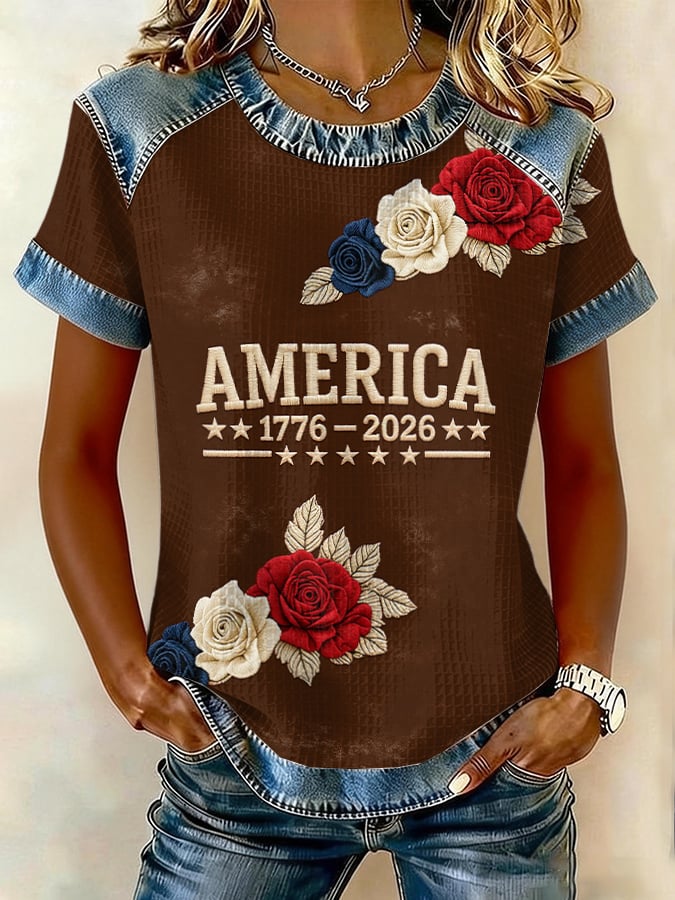 Women'S American 250th Anniversary Short-Sleeve