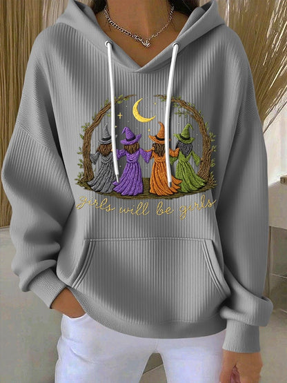 Women's Halloween Print Casual Hoodie