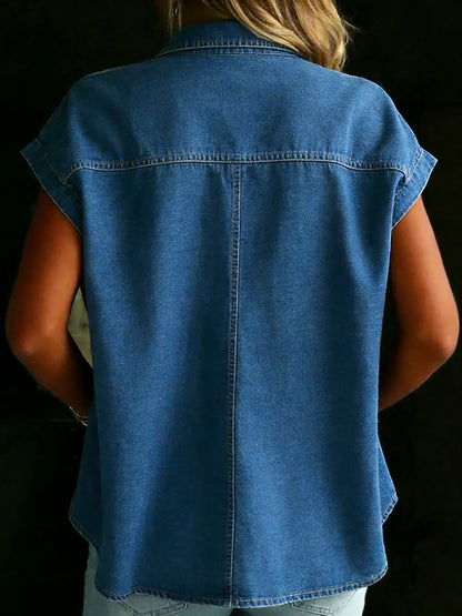 Women's Casual Denim Cotton Shirt