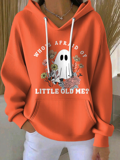 🔥HOT SALE🔥Women'S Casual Halloween Cute Little Ghost Hooded Sweatshirt