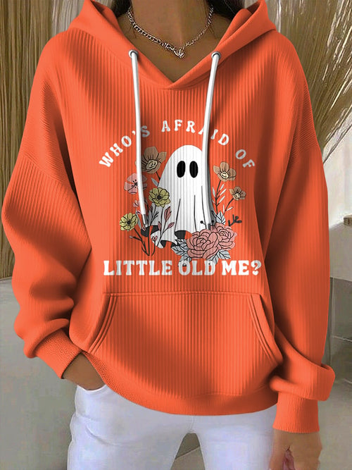 🔥HOT SALE🔥Women'S Casual Halloween Cute Little Ghost Hooded Sweatshirt