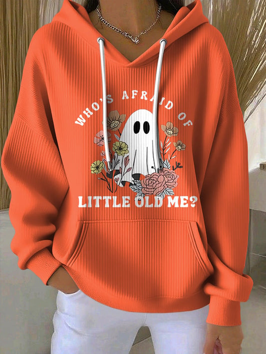 🔥HOT SALE🔥Women'S Casual Halloween Cute Little Ghost Hooded Sweatshirt