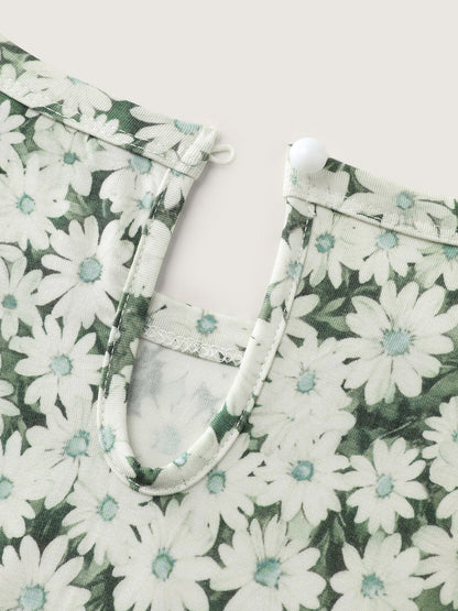 Floral Print Ruched Bodycon Fit Mini Dress