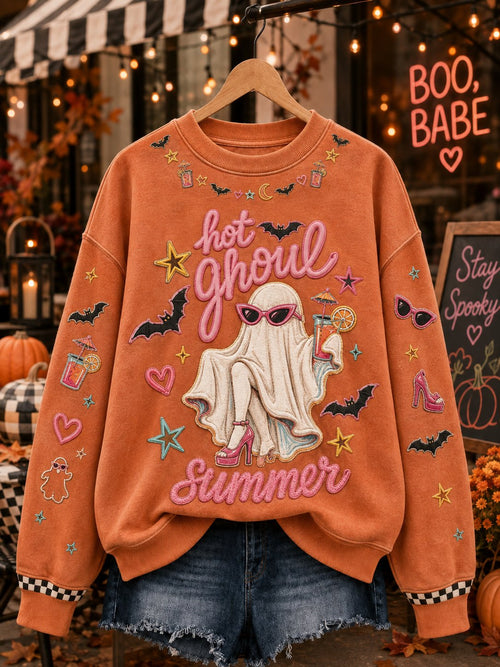 Women'S Halloweentown Print Sweatshirt