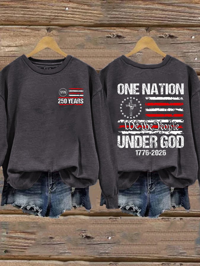 Women's Casual Printed Long-Sleeve Sweatshirt
