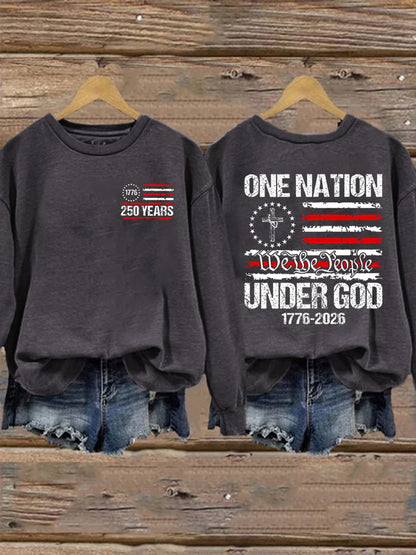 Women's Casual Printed Long-Sleeve Sweatshirt