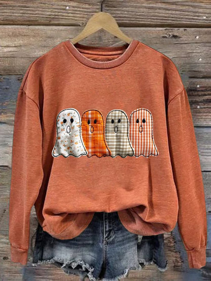 🔥HOT SALE🔥Women's Halloween Print Casual Sweatshirt