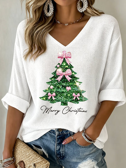 Women's Christmas Print Shirt