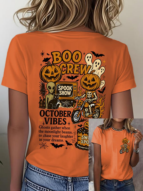 🔥HOT SALE🔥Women'S Casual Halloween Short Sleeve T-Shirt