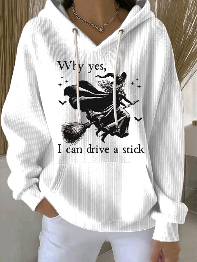 🔥Buy 2 Get 10% Off🔥Women's Yes I Can Drive A Stick Print Casual Sweatshirt