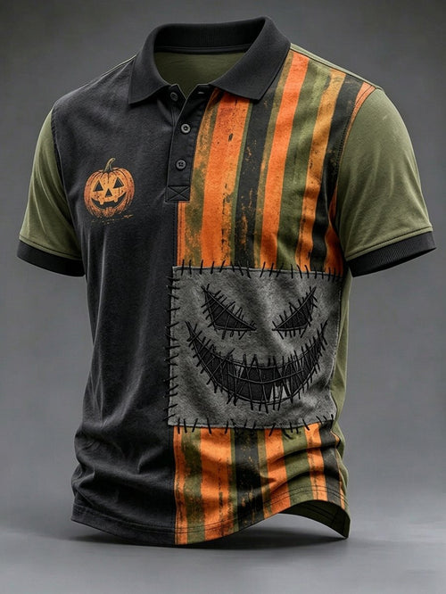 Men's Halloween Short-Sleeve Polo Shirt