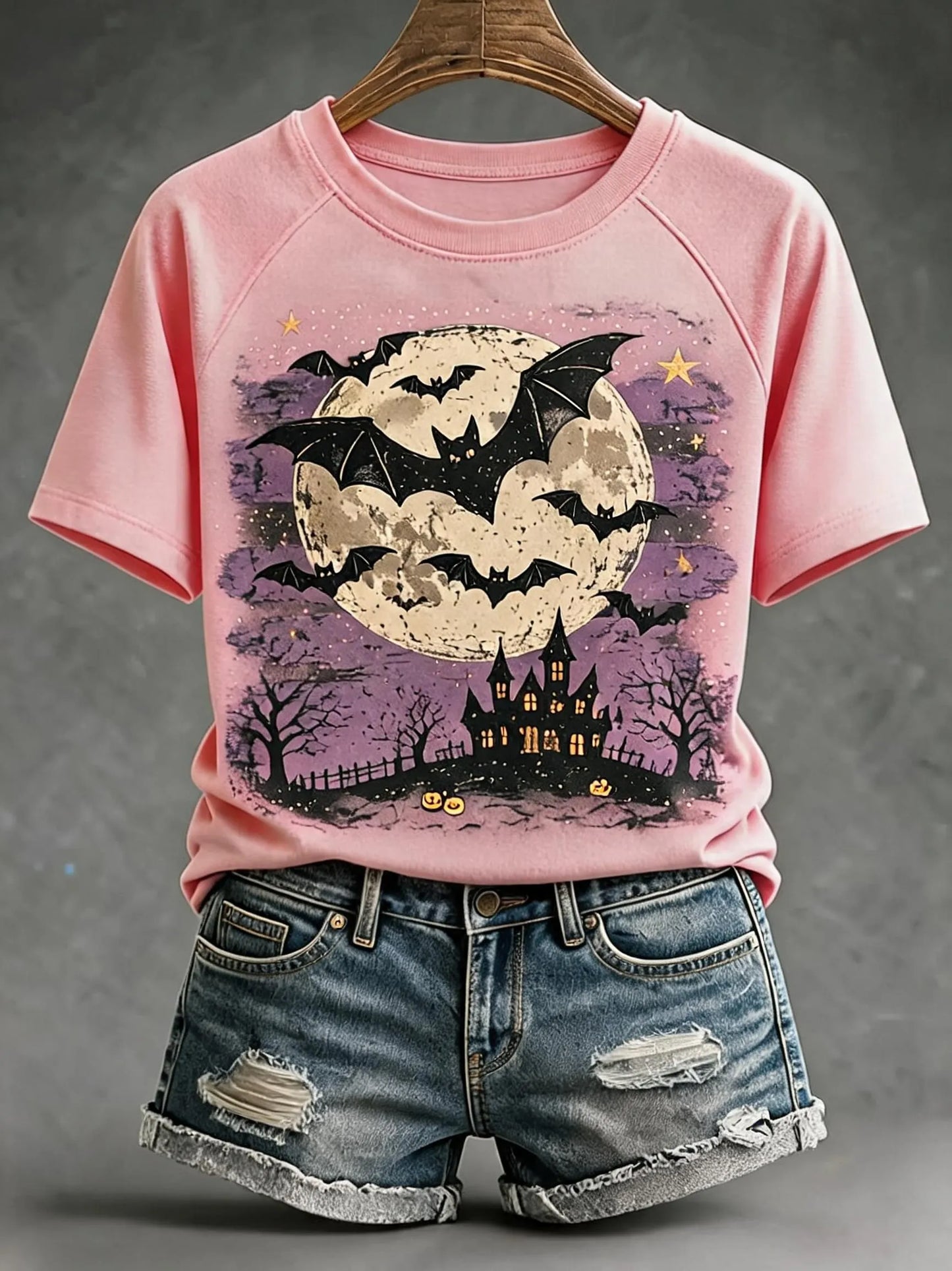Women'S Fall Batwing Cotton T-Shirts