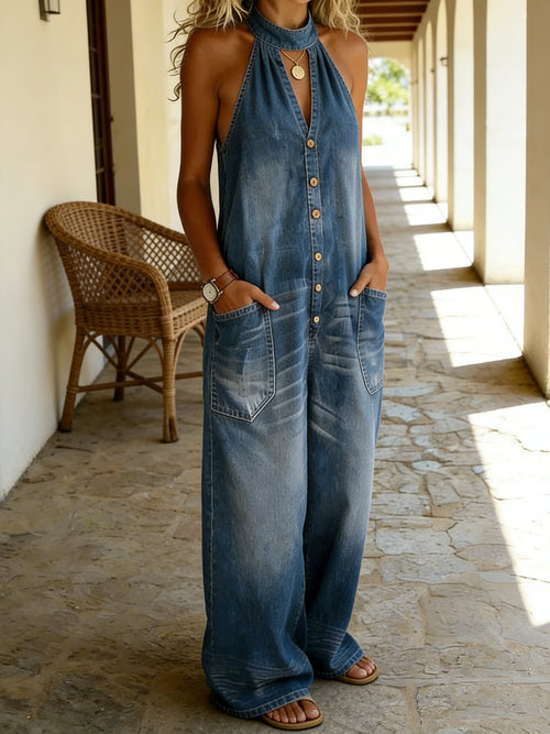 Women's Artistic Casual Sleeveless Jumpsuit