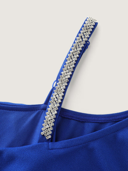 Ruffled Off-Shoulder Waist-Defining Jumpsuit