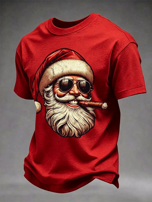 Men's Christmas Printed Casual T-Shirt