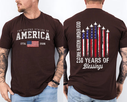 🔥Buy 3 Get 10% Off🔥Men'S Casual American 1776-2026 Anniversary Printed Short Sleeved T-Shirt