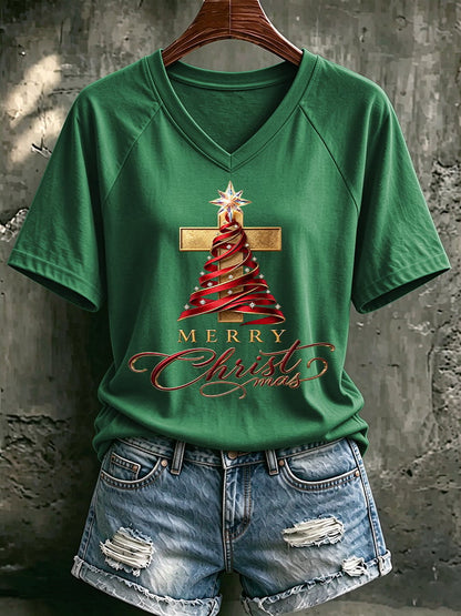 Women's Casual Printed Short-Sleeve T-Shirt