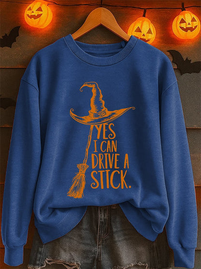 🔥Buy 2 Get 10% Off🔥Women's Yes I Can Drive A Stick Printed Sweatshirt