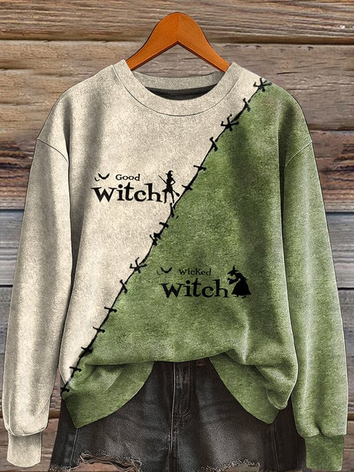 Women'S Casual Halloween Print Sweatshirt