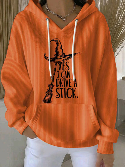 🔥Buy 2 Get 10% Off🔥Women's Yes I Can Drive A Stick Print Casual Sweatshirt