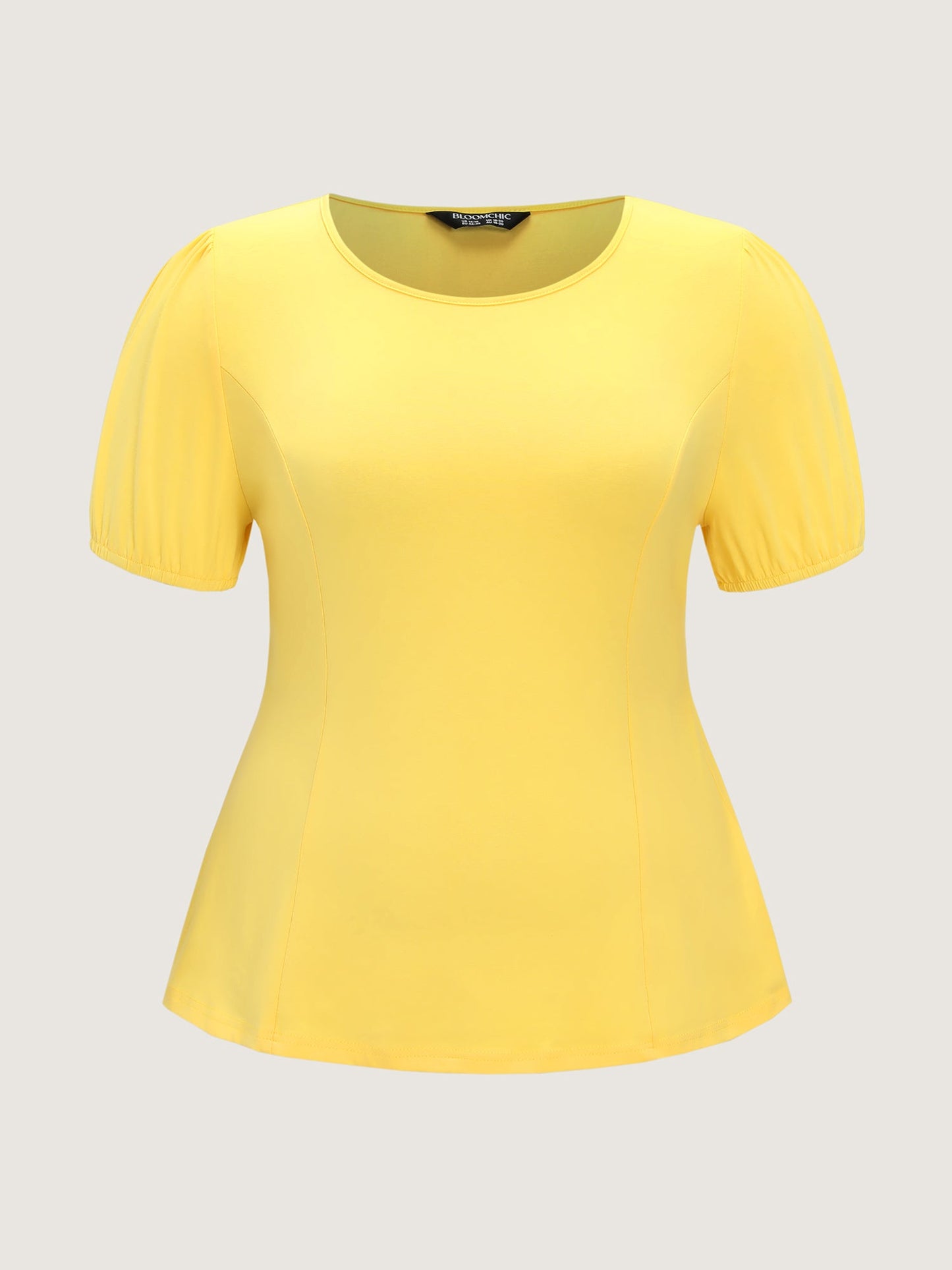 Back-Tie Cut-Out Plain Knit Top
