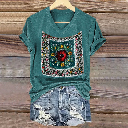Retro Loose, Comfortable And Breathable Ethnic Style Linen V-neck Suspender Sleeveless Top