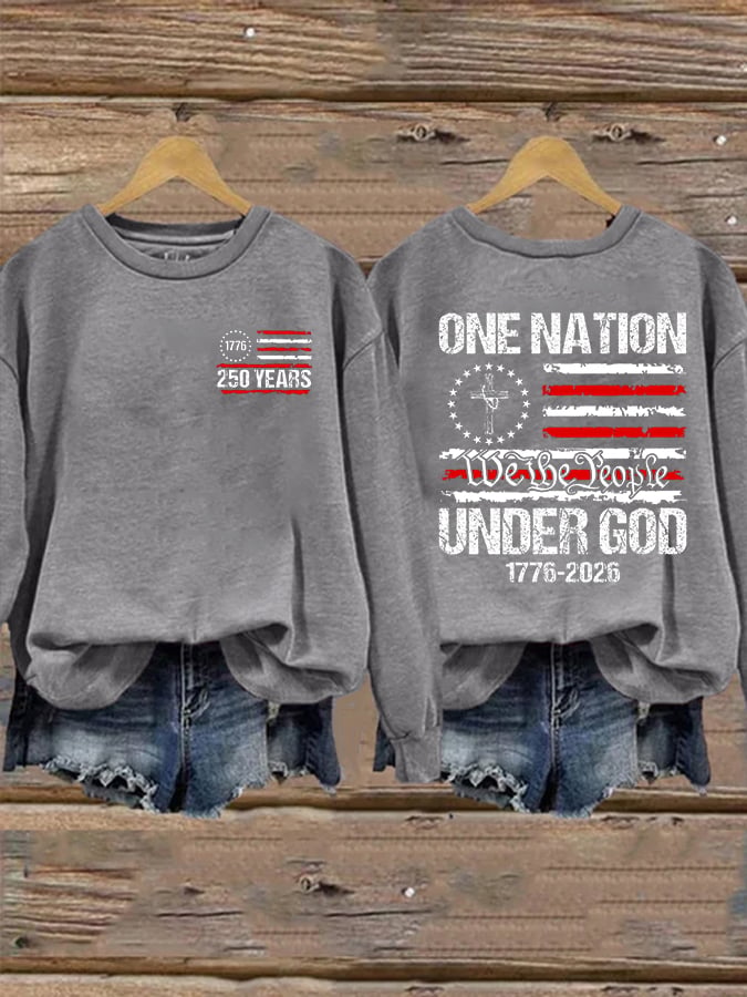 Women's Casual Printed Long-Sleeve Sweatshirt