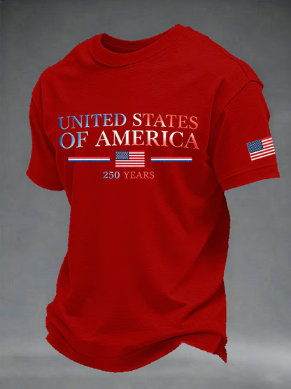 Men's Casual Printed Short-Sleeve T-Shirt