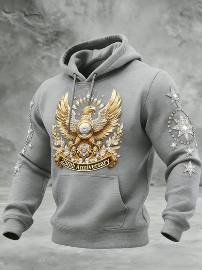 Men's Casual American 250th Anniversary Print Sweatshirt